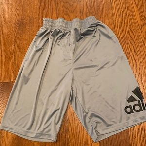 Grey silver Adidas shorts athletic MEDIUM